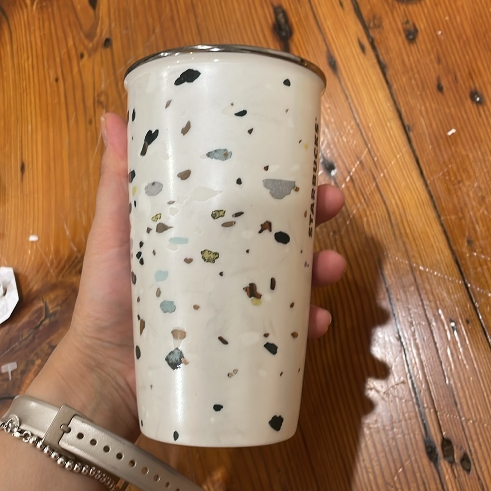 Starbucks Ceramic Mug 2014 Holiday 12 Oz, Confetti Sparkle - Picture 3 of 8